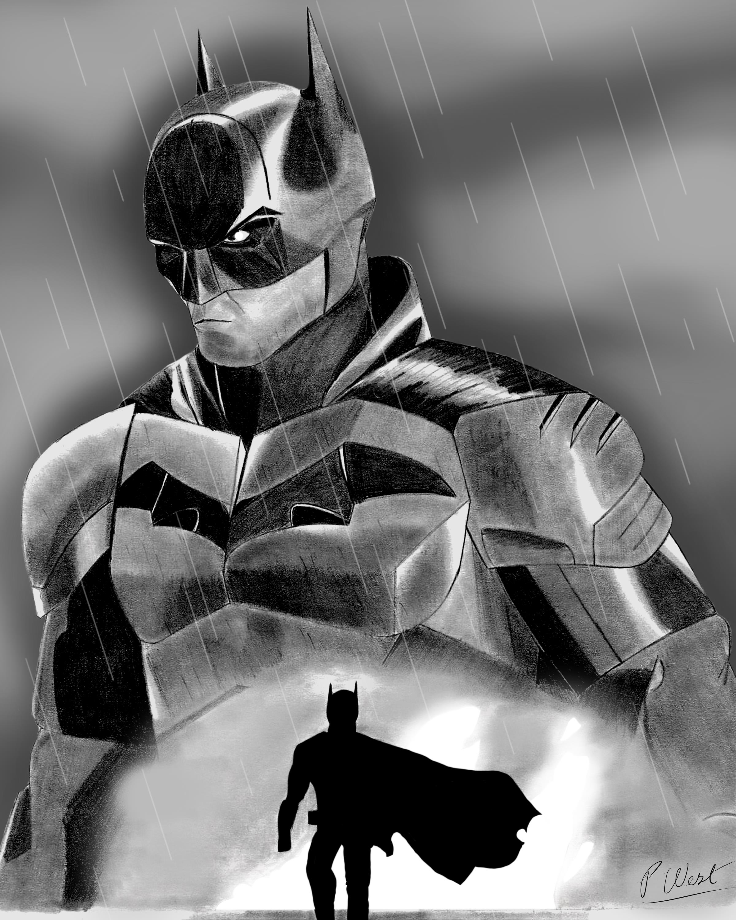 This is a print of The Batman